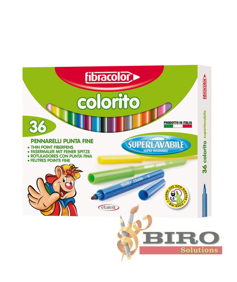 Carioci 36 culori FIBRACOLOR